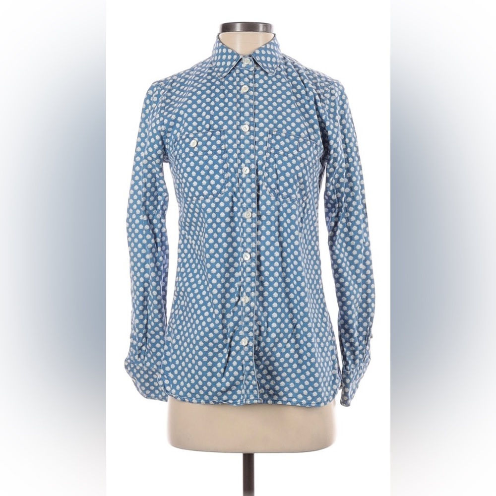 J Crew 100% Cotton Long Sleeve Button Down Shirt